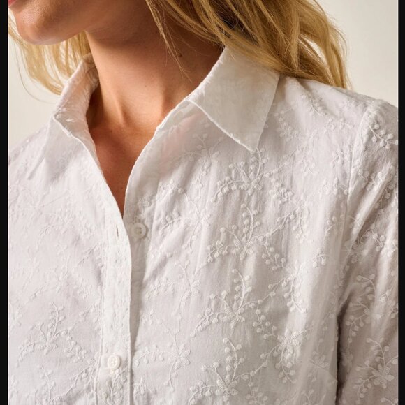 johnnie-o Jenna Embroidered Flared Shirt Dress size XS. - Picture 5 of 10